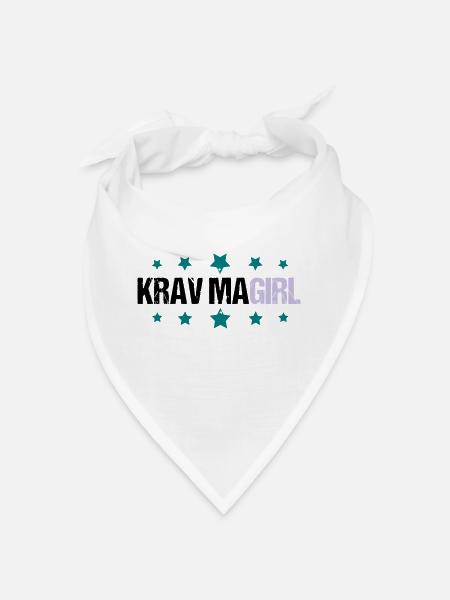 Krav Maga Girl - Bandana - white - Front