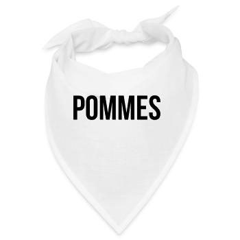 Pommes - Bandana - Weiß - Vorne