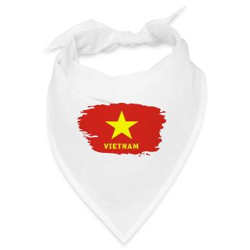 Vietnam Flagge / Geschenk Hanoi Asien Südostasien - Bandana - Weiß - Vorne