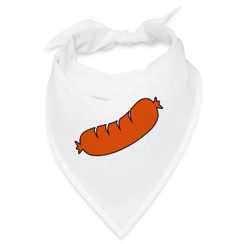bratwurst - Bandana - Weiß - Vorne