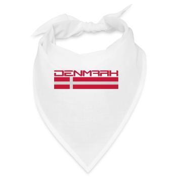 Denmark Logo Design - Bandana - Weiß - Vorne