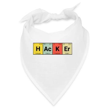 Hacker - Bandana - Weiß - Vorne