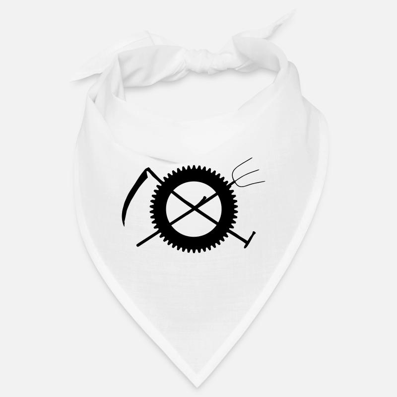 Fork scythe gear farmer icon Bandana