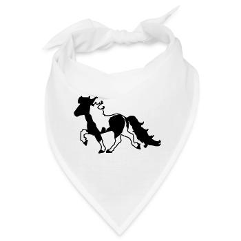 Islandpferd Schecke verspielt  - Bandana - Weiß - Vorne