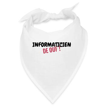 Computer / Informatiker / Aussenseiter / Ingenieur - Bandana - Weiß - Vorne