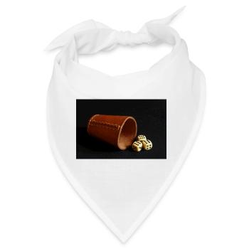 Würfelbecher - Bandana - Weiß - Vorne