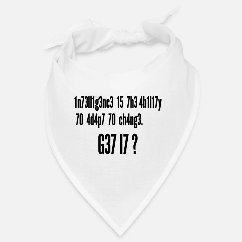 Intelligence Ability to Adapt Change | Leet Art Bandana