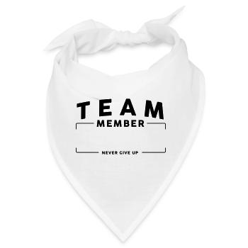 Team Team personalisierbar - Bandana - Weiß - Vorne