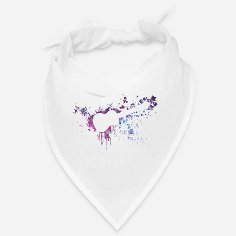 ukulele splash - Bandana - white