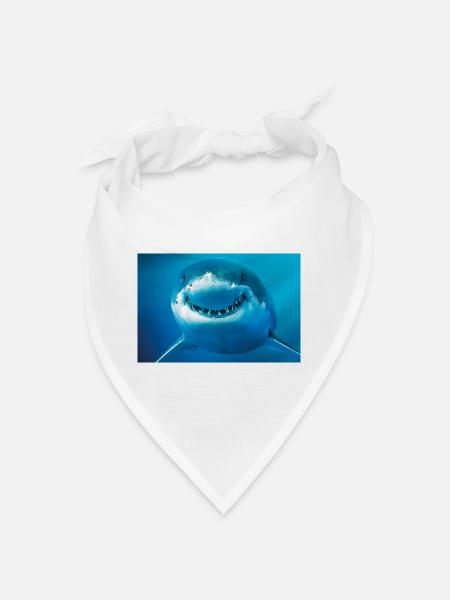 Smiling Shark Underwater - Bandana - white - Front