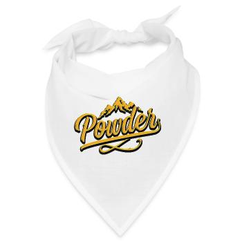 Powder - Apres Ski - Snowboard - Pulver - Bandana - Weiß - Vorne