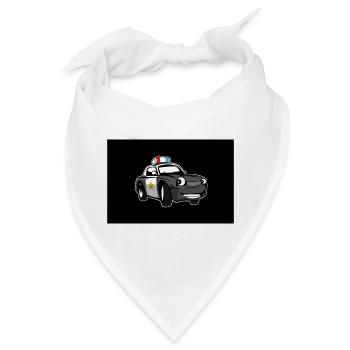 Polizei - Bandana - Weiß - Vorne