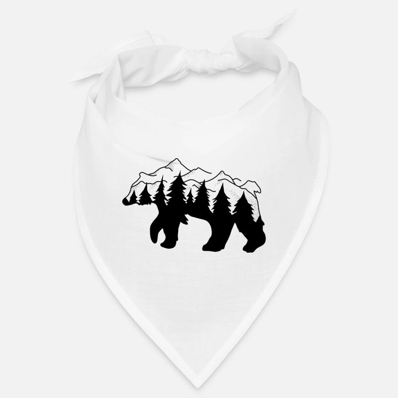 Bär Wald Berge Bandana