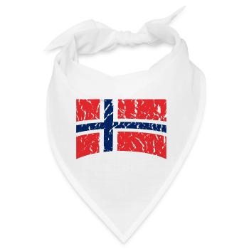 Norwegen Norge Norway - Bandana - Weiß - Vorne