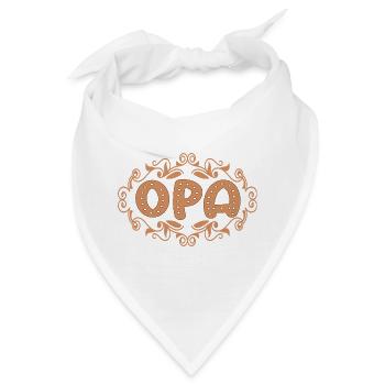 Opa Großpapa werden - Bandana - Weiß - Vorne