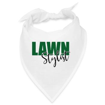 Rasen mähen - Bandana - Weiß - Vorne