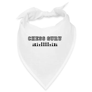 Schach Guru, Schach, Schach Hoodies, Schach T Shirts - Bandana - Weiß - Vorne