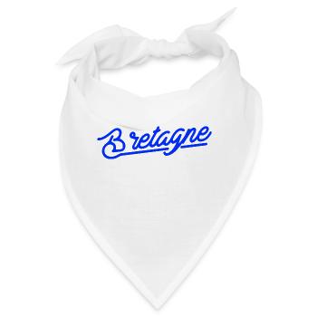 Bretagne - handwritten typography - Bandana - Weiß - Vorne