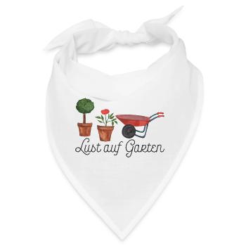 Lust auf Garten - Bandana - Weiß - Vorne
