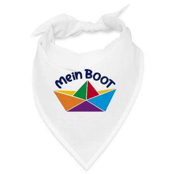 Mein Boot - Bandana - Weiß - Vorne