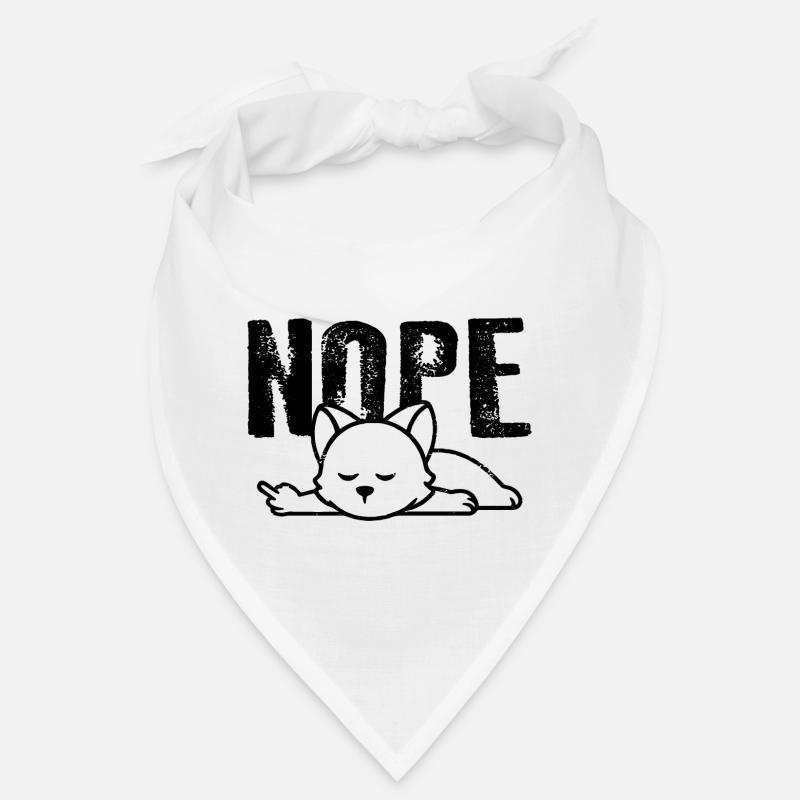 NOPE Katze mit Mittelfinger Spaß Lustiges Katzen Bandana