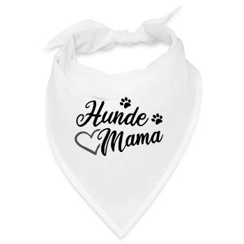 Hunde Mama - Bandana - Weiß - Vorne