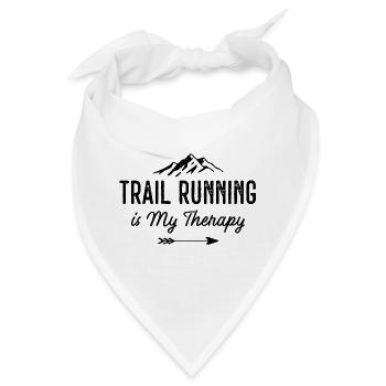 Ultra Running ist meine Therapie - Bandana - Weiß - Vorne