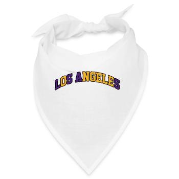 Los Angeles Logo: College-Design-Farben - Bandana - Weiß - Vorne