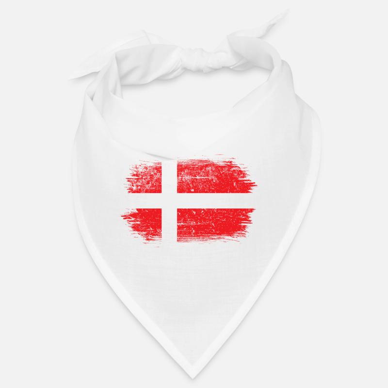 Brushstroke Danish Flag Bandana