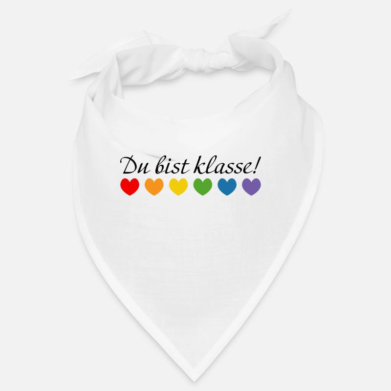 Regenbogenherzchen du bist klasse Bandana