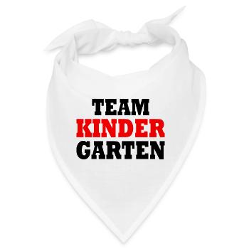 Team kindergarten - Bandana - Weiß - Vorne