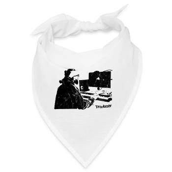 Producer Musik Studio Illustration - Bandana - Weiß - Vorne