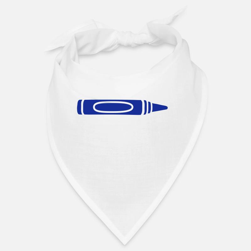 Crayon de cire bleue design cool Bandana