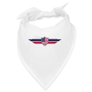USA Fan Weltmeisterschaft - Bandana - Weiß - Vorne