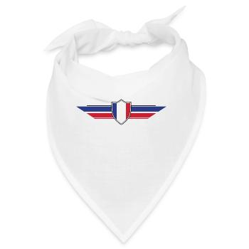 Frankreich Fan Weltmeisterschaft - Bandana - Weiß - Vorne