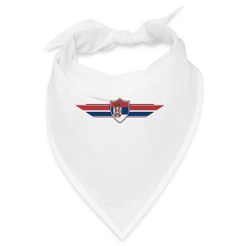 Serbien Fan Weltmeisterschaft - Bandana - Weiß - Vorne