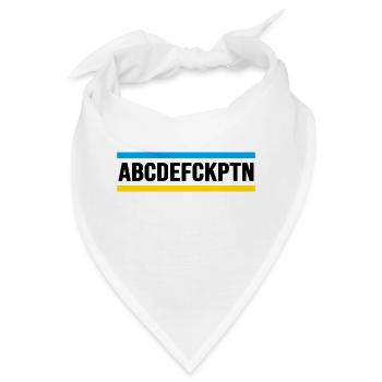 ukraine slava ukraini selenskyj FCK PTN - Bandana - Weiß - Vorne