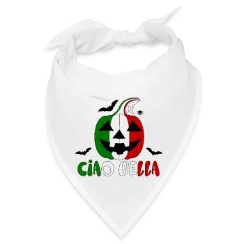 Helloween Italien ciao bella - Bandana - Weiß - Vorne