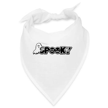 Gruseliger Halloween Comic Stil - Bandana - Weiß - Vorne