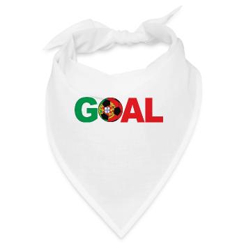 Fußball Portugal Tor - Bandana - Weiß - Vorne