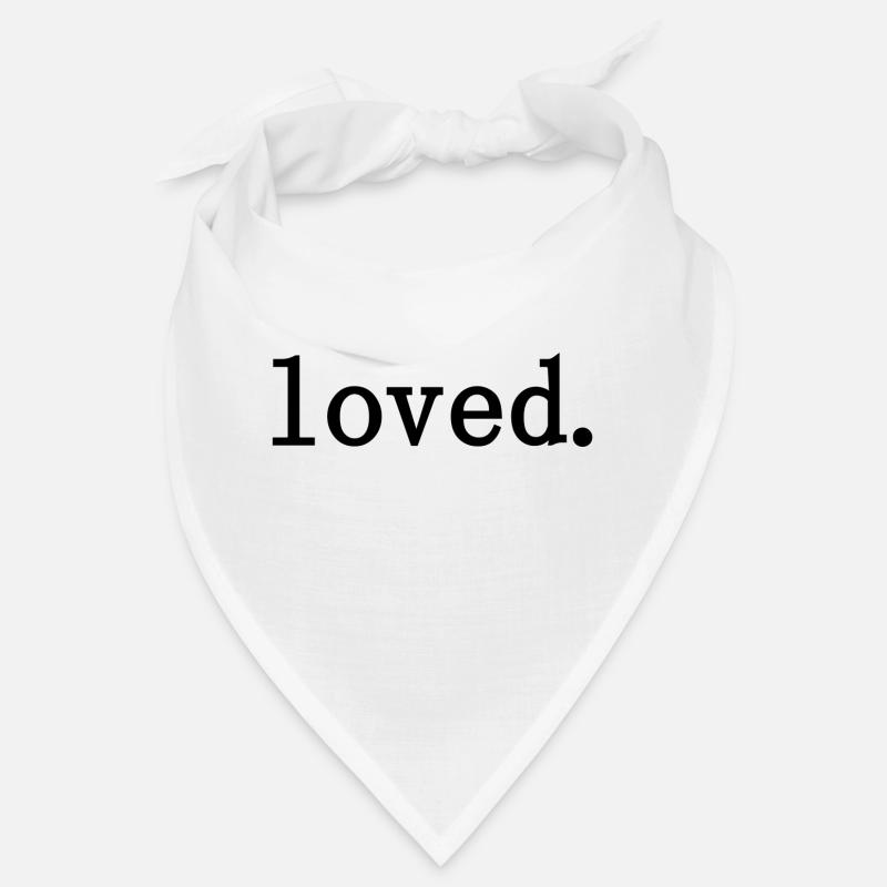 loved. - Bandana - Weiß