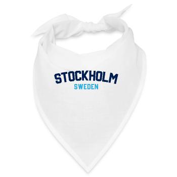 Stockholm, Schweden - Bandana - Weiß - Vorne