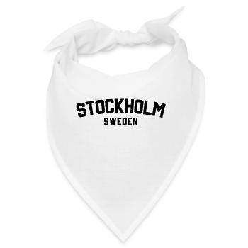 Stockholm, Schweden - Bandana - Weiß - Vorne