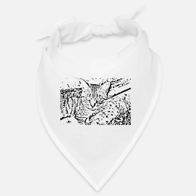 chat chaton noir mignon Bandana
