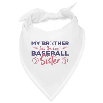 Schwester eines Baseballspielers - Bandana - Weiß - Vorne