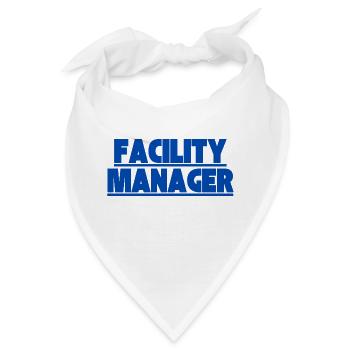 Facility Manager Haustechniker Hausmeister - Bandana - Weiß - Vorne