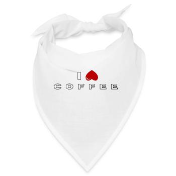 Ich hasse Kaffee - Bandana - Weiß - Vorne