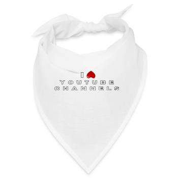 Ich hasse YouTube-Kanäle - Bandana - Weiß - Vorne