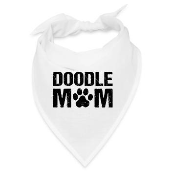 Doodle Mom Doodle Hunde - Bandana - Weiß - Vorne