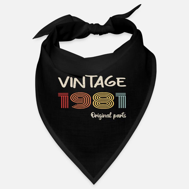 Original 1981 Vintage | Geburtstagsgeschenk 1981 Bandana